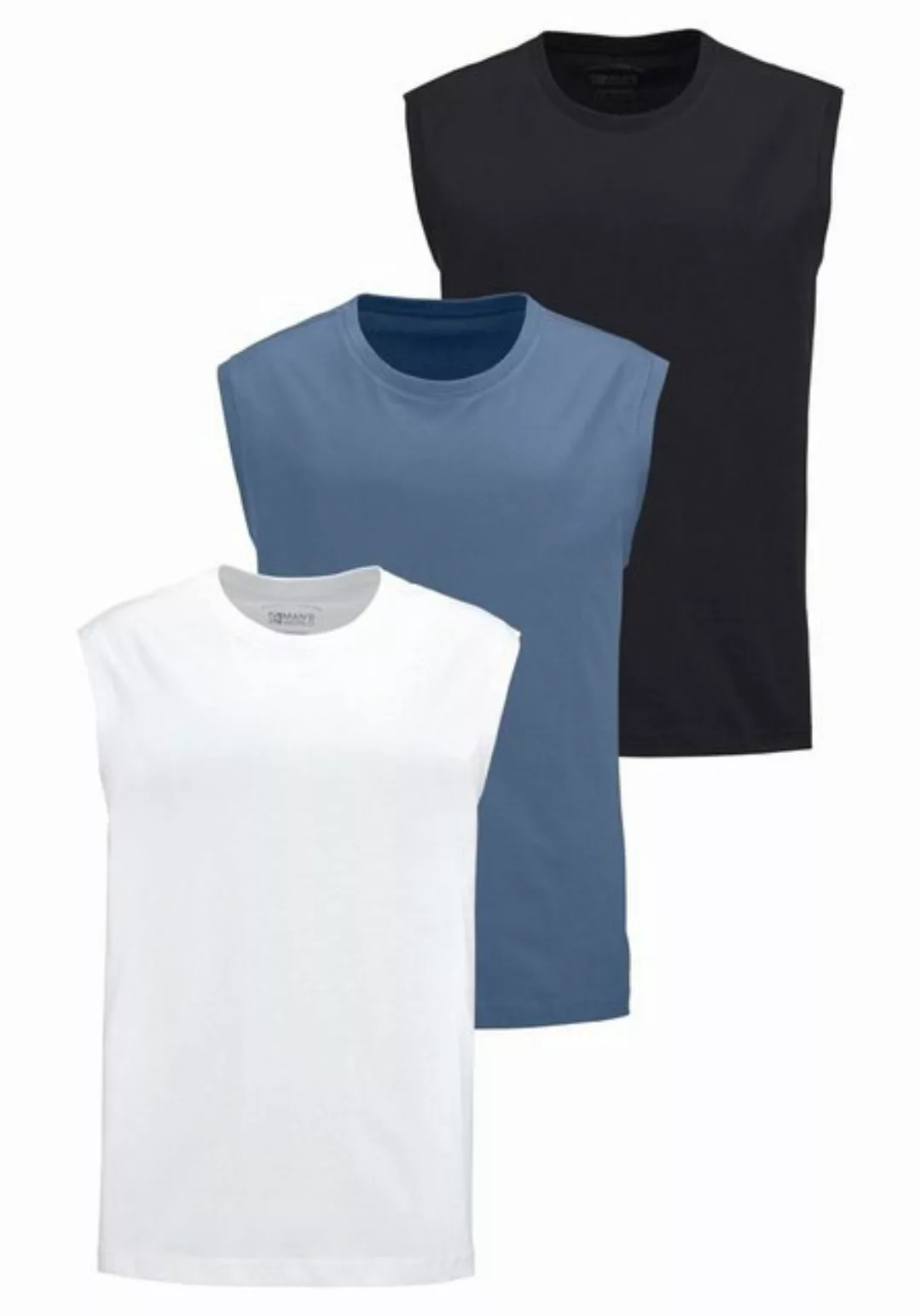 Man's World Muscleshirt (Packung, 3-tlg., 3er-Pack) ärmellos, Basic-Stil, u günstig online kaufen