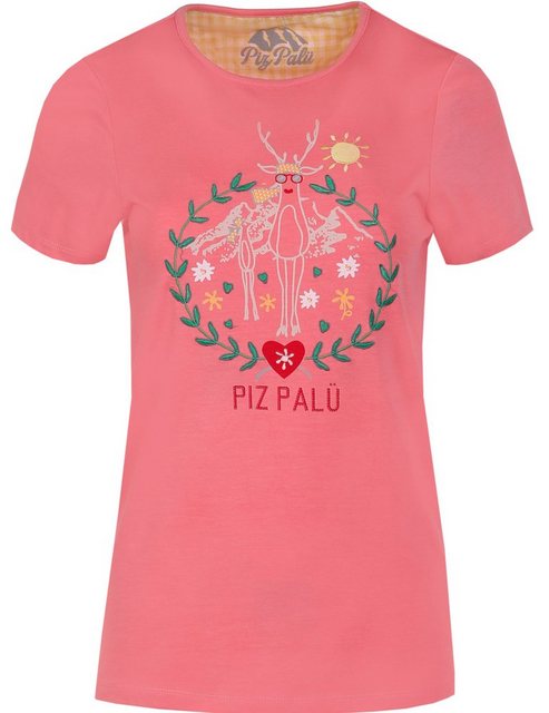 Piz Palü T-Shirt Piz Palü Damen Shirt 'Albaching' mit Hirsch Motiv günstig online kaufen