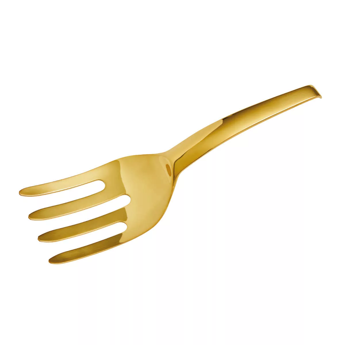 Sambonet Living - Edelstahl / PVD Gold Spaghettivorlegegabel 28,5 cm günstig online kaufen