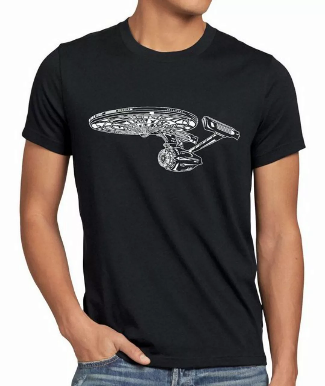 style3 Print-Shirt Herren T-Shirt Trekkie Sci-Fi spock raumschiff trek ente günstig online kaufen