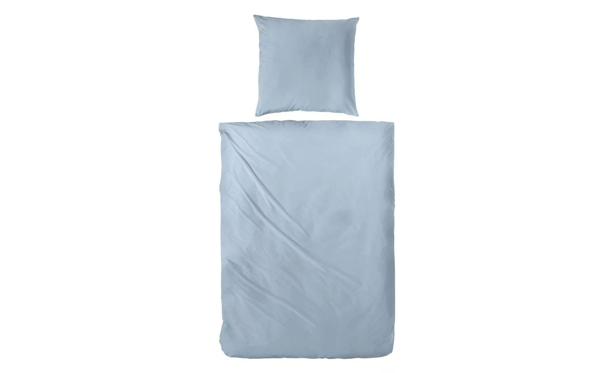 Mako-Satin Bettwäsche-Set ¦ blau ¦ Maße (cm): B: 135 H: 1 Bettwaren > Bettw günstig online kaufen