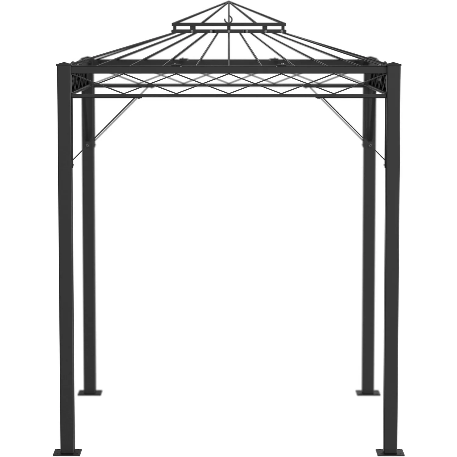 Eleo Pavillon Bolzano 269 cm x 208 cm x 208 cm Pulverbeschichtet Schwarz günstig online kaufen