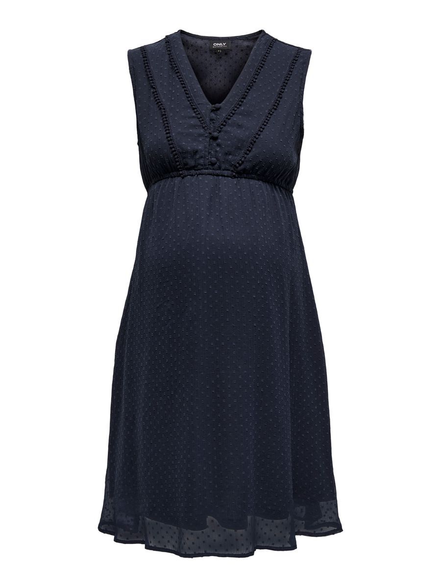 ONLY Mama Gepunktet Kleid Damen Blau günstig online kaufen