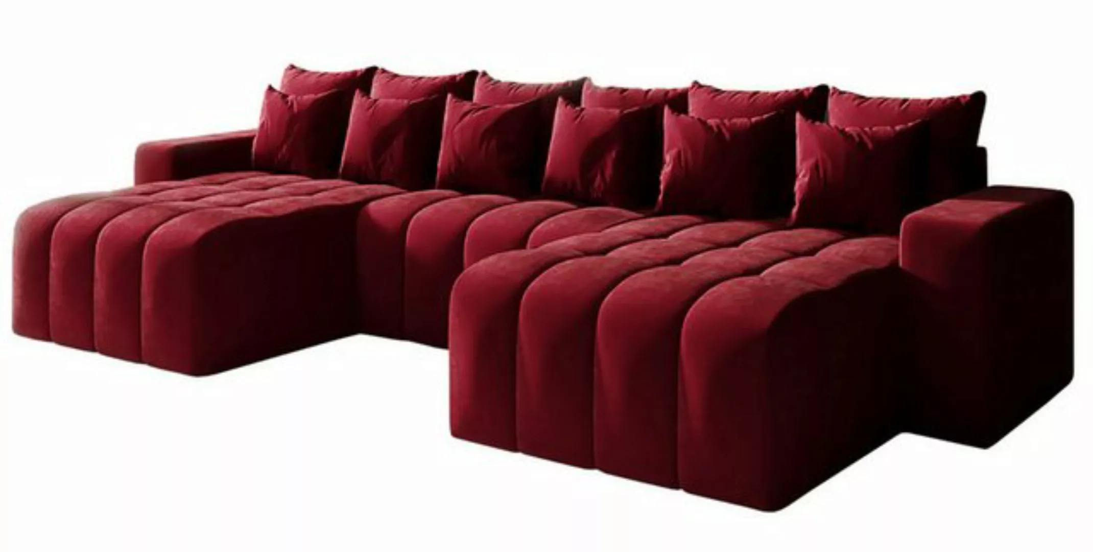 DB-Möbel Ecksofa BATTUMI-U - Eckcouch mit Schlaffunktion, 370 cm breit. Bor günstig online kaufen