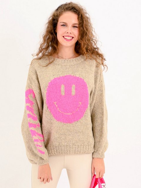 MODAFEIN Strickpullover Smile Beige günstig online kaufen