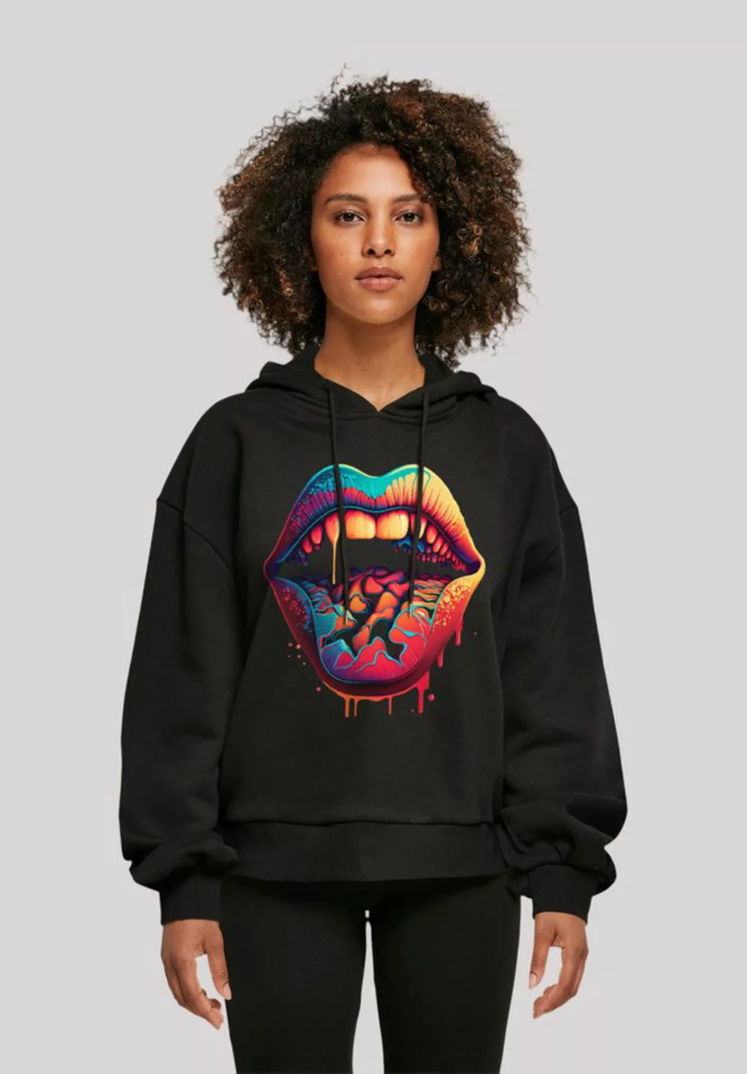 F4NT4STIC Kapuzenpullover "Drooling Lips", Print günstig online kaufen