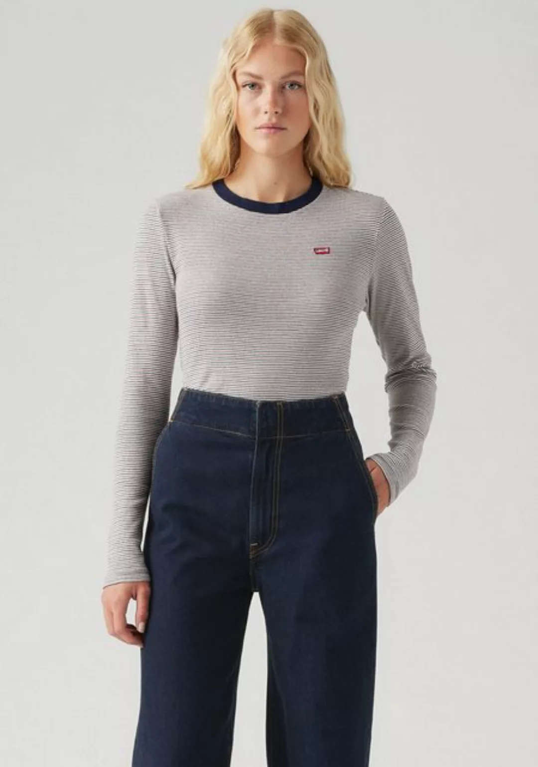 Levi's® Langarmshirt ESSENTIAL HM LS TEE mit Streifen günstig online kaufen