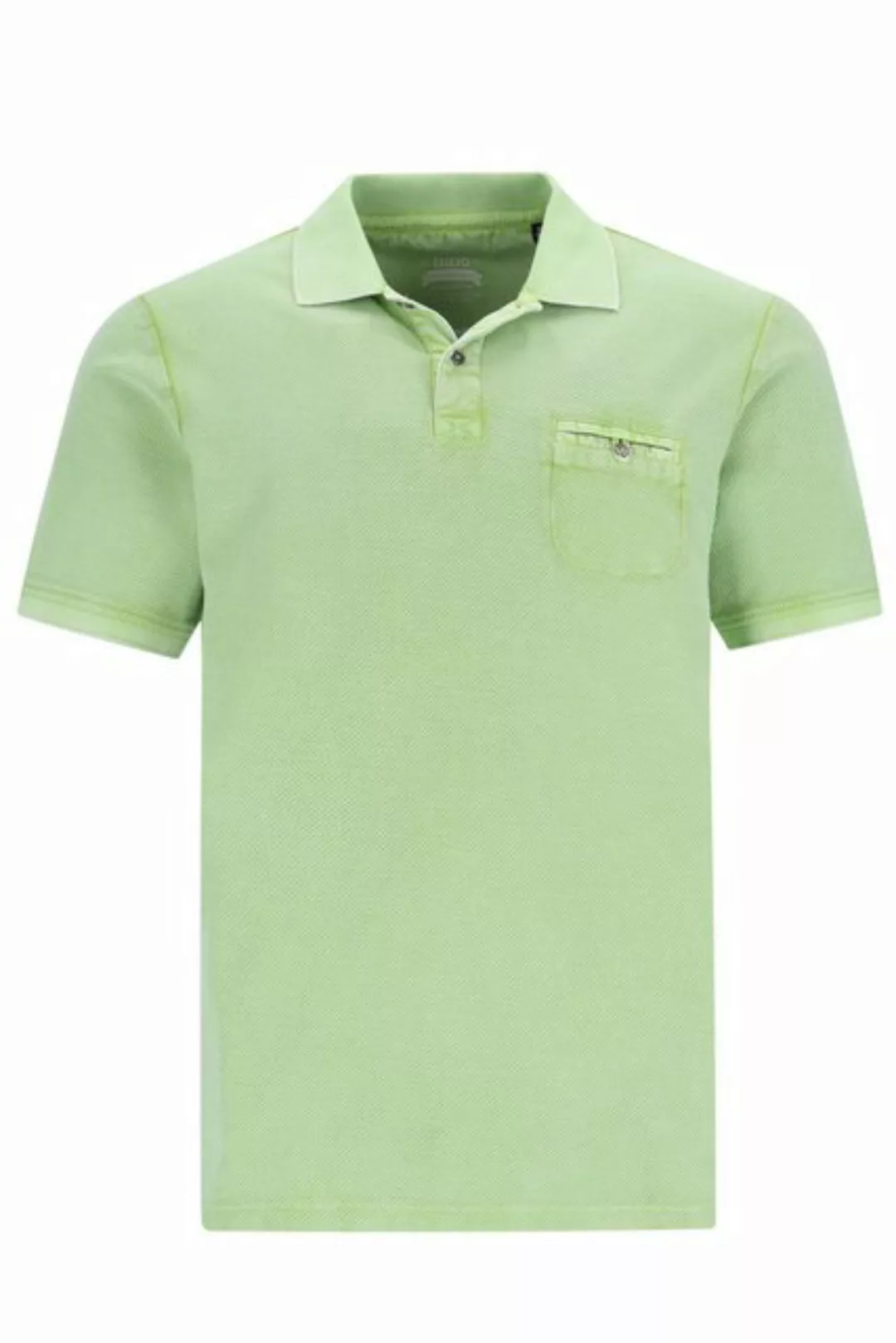 Hajo Poloshirt H Poloshirt Garment DyePopcorn Jacquard salbei günstig online kaufen