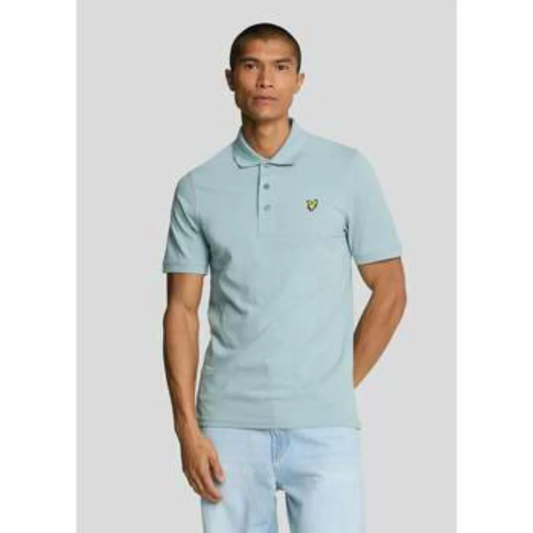 Lyle & Scott  T-Shirts & Poloshirts Schlichtes Poloshirt – blauer Rauch günstig online kaufen