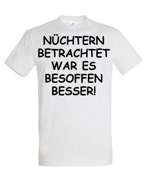 Youth Designz Print-Shirt Herren T-Shirt "Nüchtern betrachtet" lustig Print günstig online kaufen