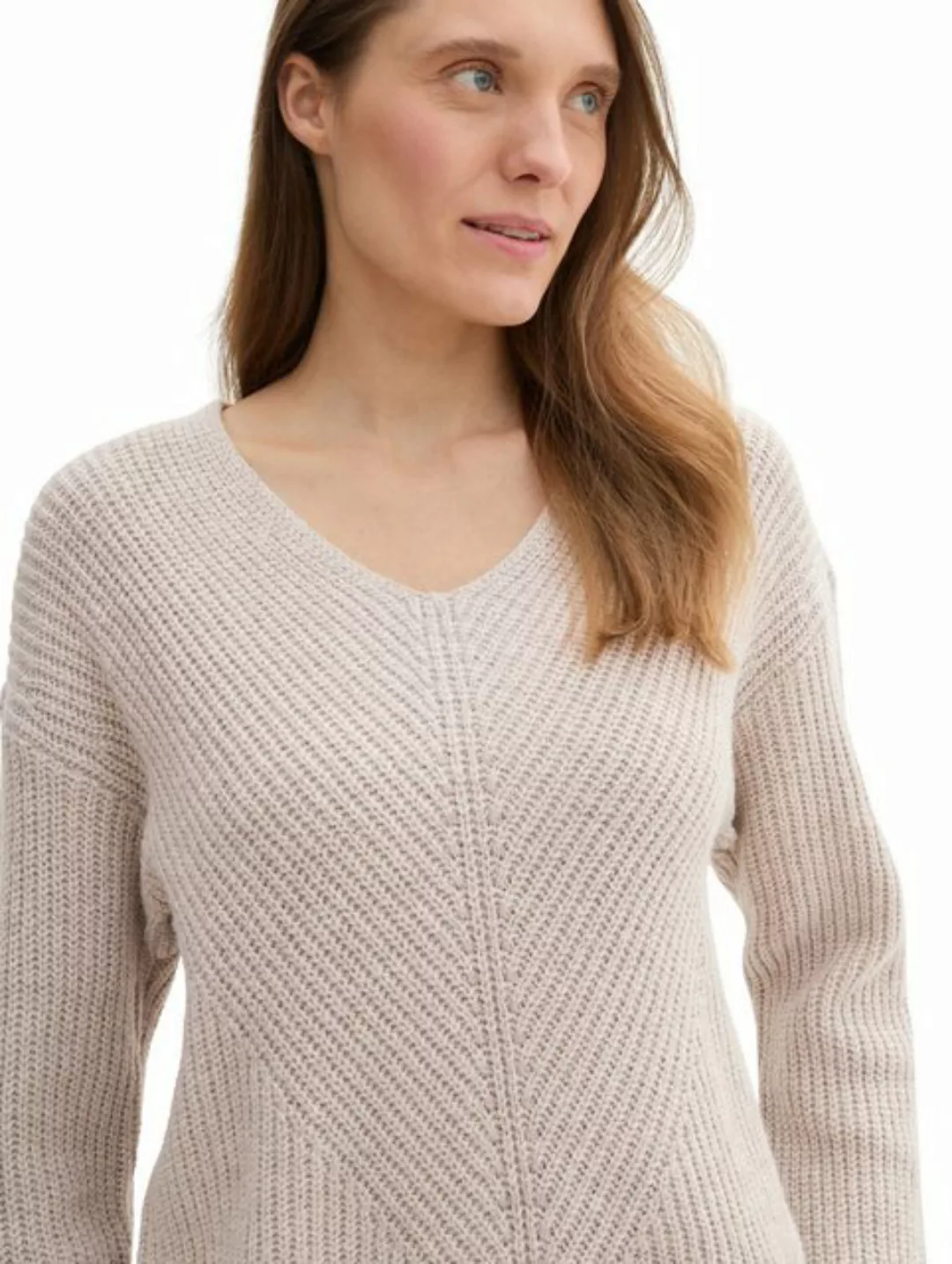 TOM TAILOR Strickpullover, mit V-Ausschnitt günstig online kaufen