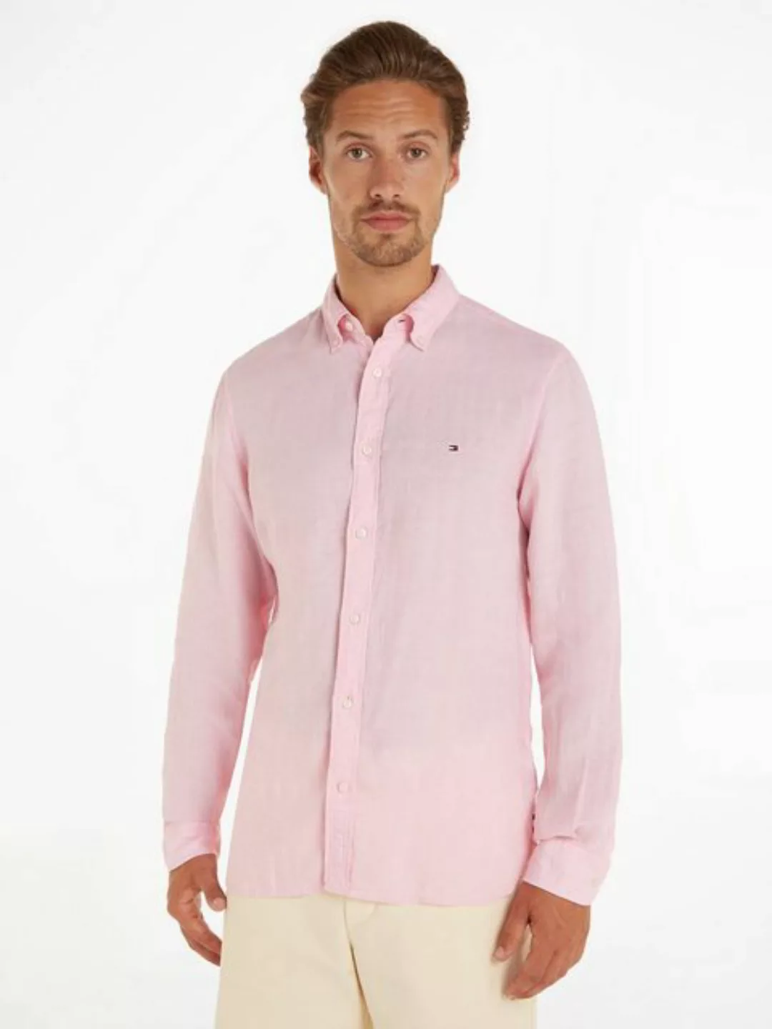 Tommy Hilfiger Leinenhemd PIGMENT DYED LI SOLID RF SHIRT günstig online kaufen