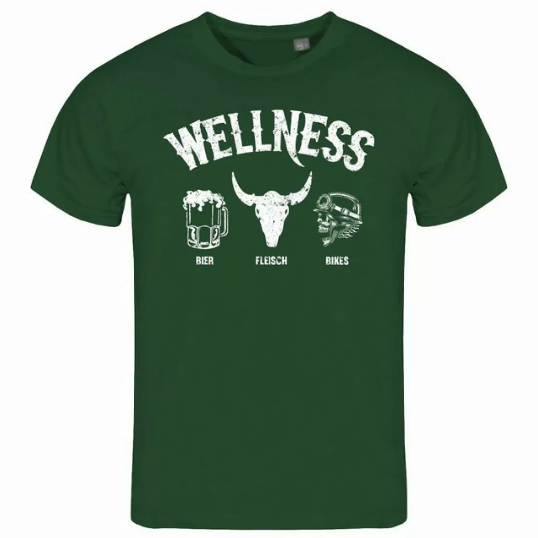 deinshirt Print-Shirt Herren T-Shirt Wellness für Biker Funshirt mit Motiv günstig online kaufen