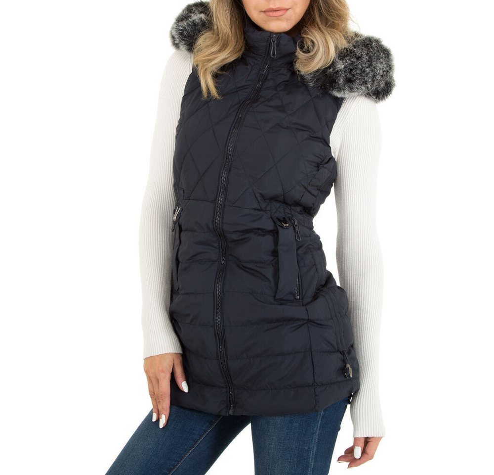 Ital-Design Steppweste Damen Freizeit (87256428) Kapuze (abnehmbar) Gefütte günstig online kaufen