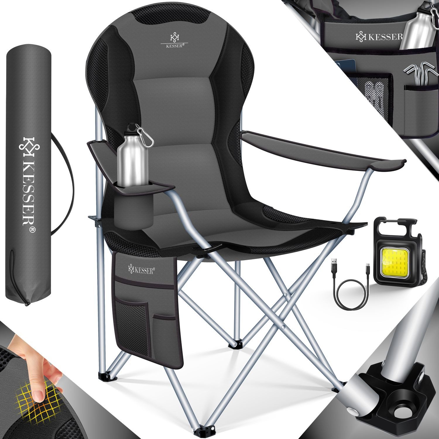 KESSER Campingstuhl, Campingstuhl faltbar bis 150kg günstig online kaufen