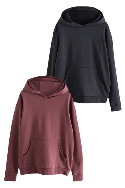 The Set Kapuzensweatshirt The Set legere Kapuzenpullover 2er-Pack (2-tlg) günstig online kaufen