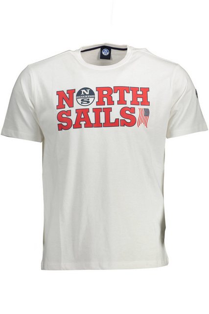 North Sails T-Shirt Herren Kurzarm-T-Shirt Weiß mit Rundhals & günstig online kaufen