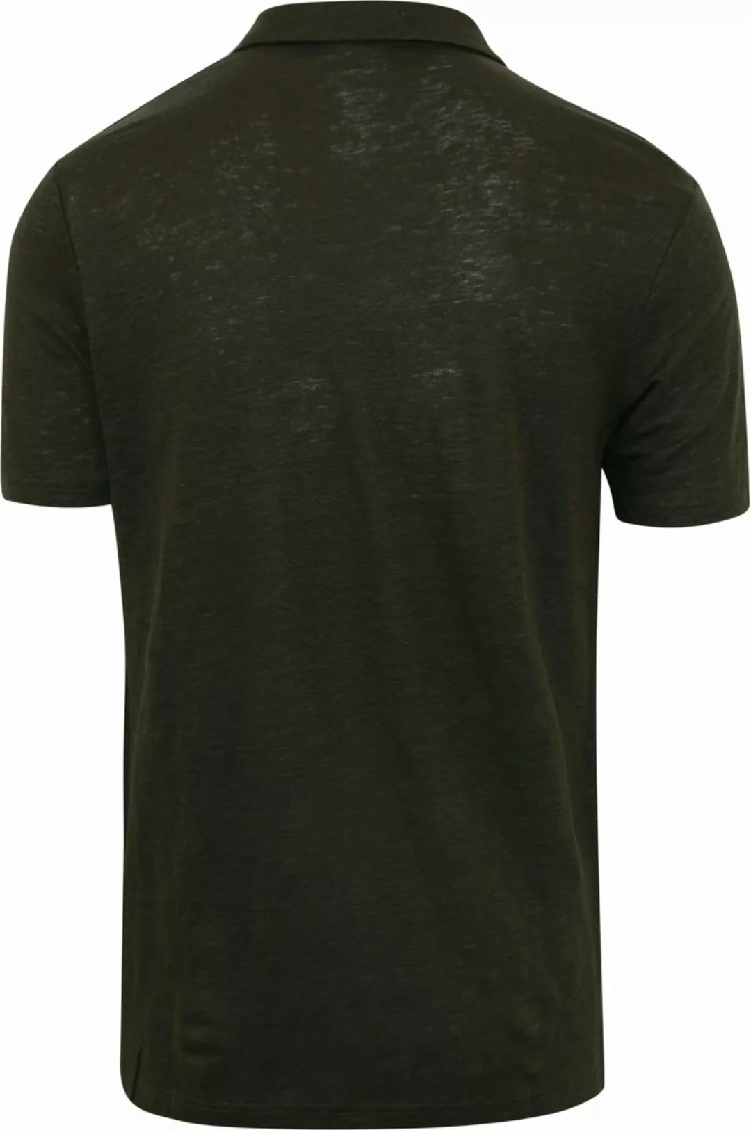 KnowledgeCotton Apparel Poloshirt Leinen Dunkelgrün - Größe XL günstig online kaufen