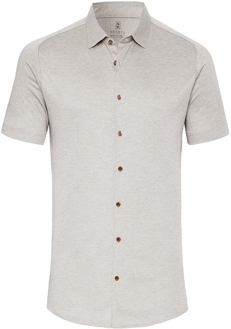 Desoto Short Sleeve Jersey Hemd Beige - Größe M günstig online kaufen