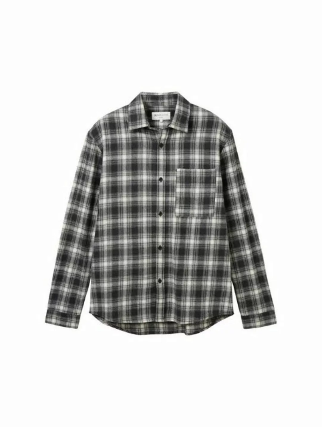 TOM TAILOR Denim T-Shirt relaxed checked twill shirt günstig online kaufen