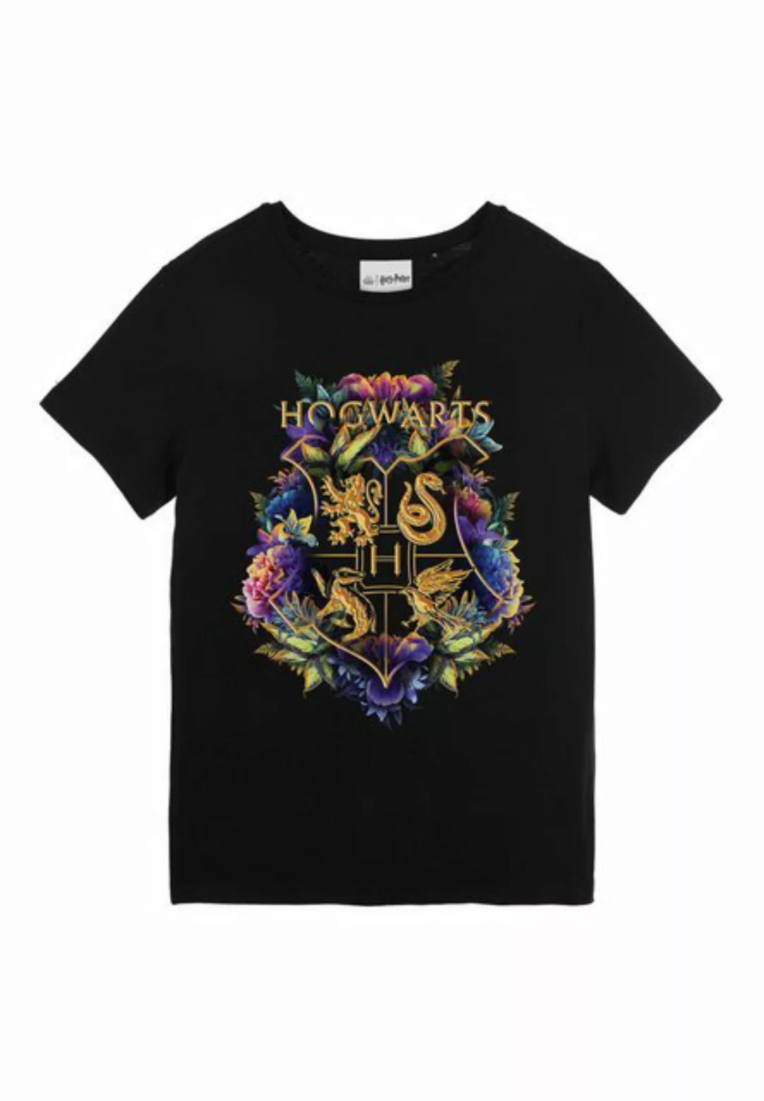 Harry Potter T-Shirt T-Shirt Damen Oberteil mit Hogwarts Print günstig online kaufen