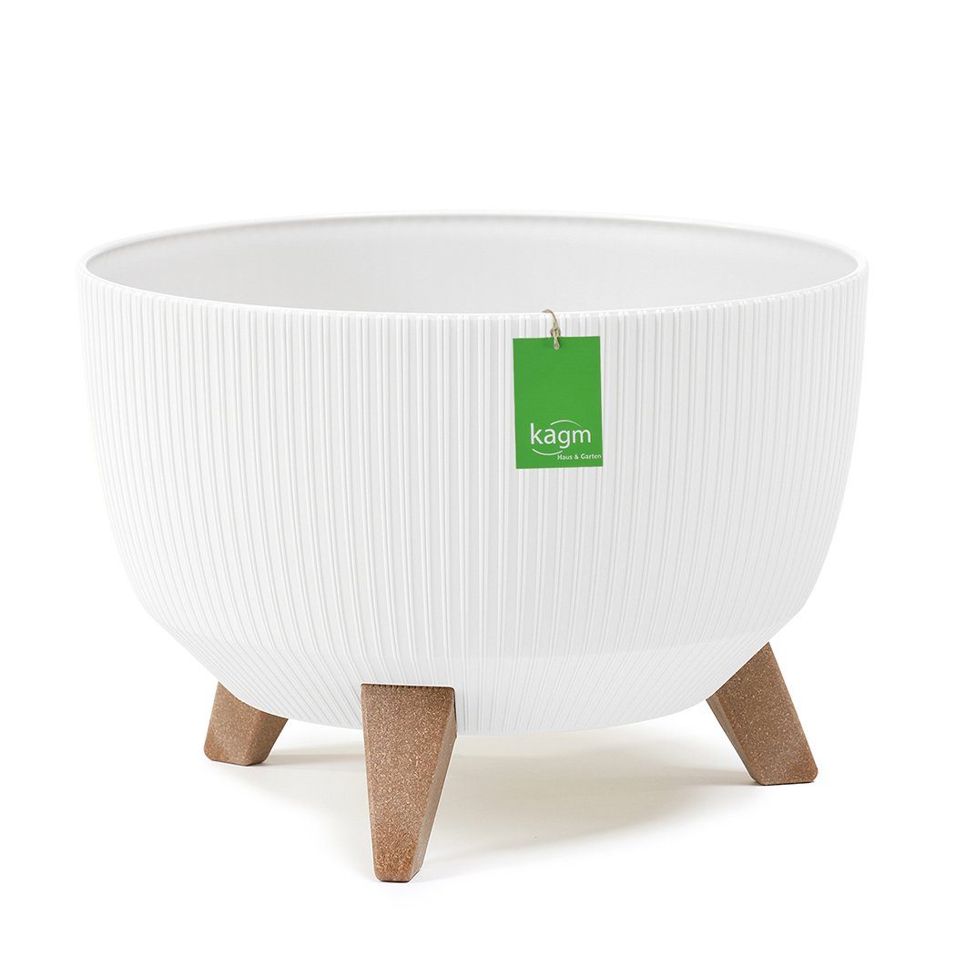 KAGM Blumentopf Pflanztopf mit Füßen Pflanzschale günstig online kaufen