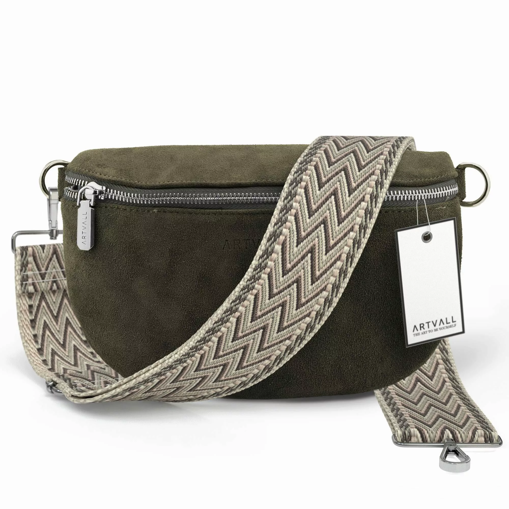 ARTVALL Umhängetasche Wildleder Handtasche Damen Brusttasche günstig online kaufen