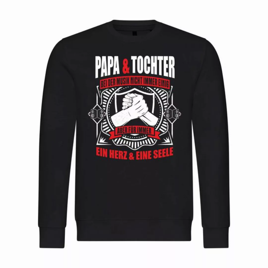 deinshirt Rundhalspullover Herren Sweatshirt Papa und Tochter ein Herz und günstig online kaufen