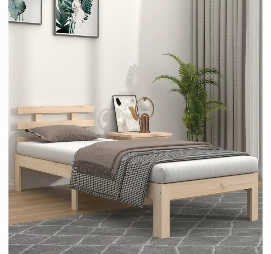 furnicato Bett Massivholzbett 100x200 cm günstig online kaufen