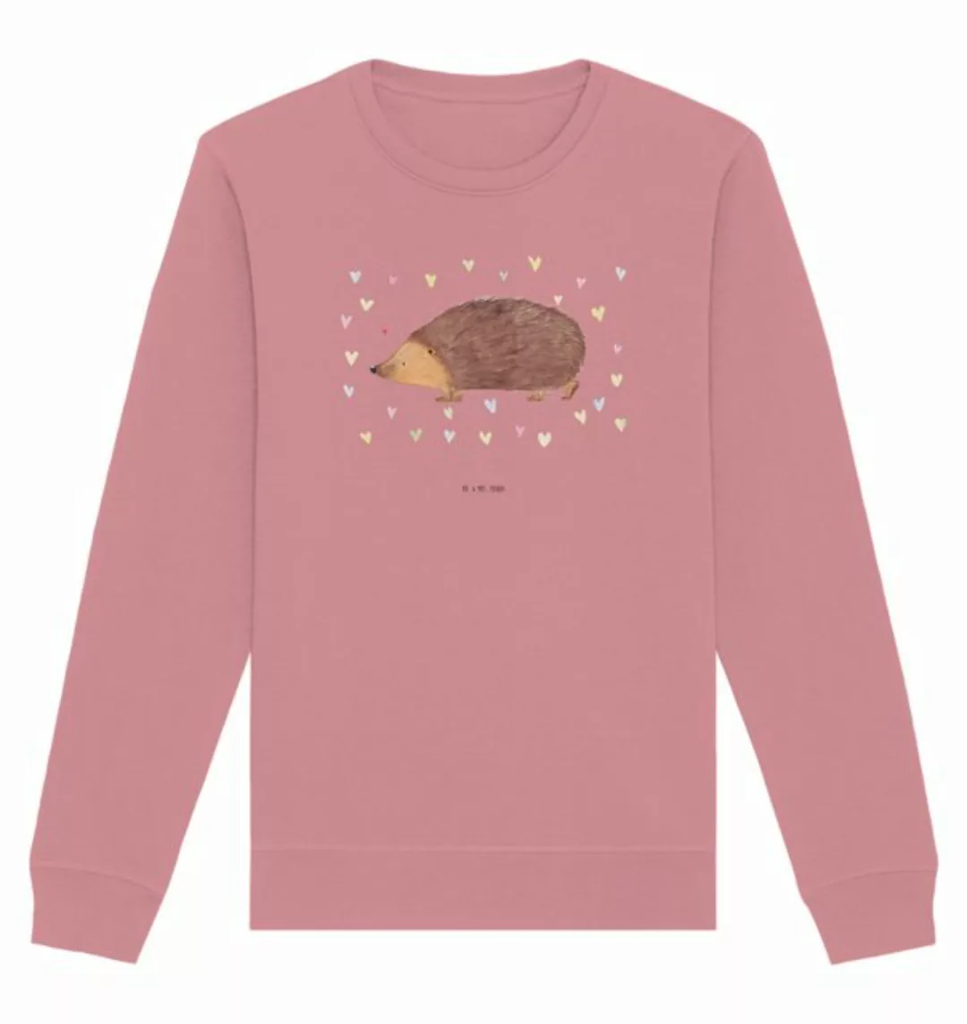 Mr. & Mrs. Panda Longpullover Größe XS Igel Herzen - Canyon Pink - Geschenk günstig online kaufen