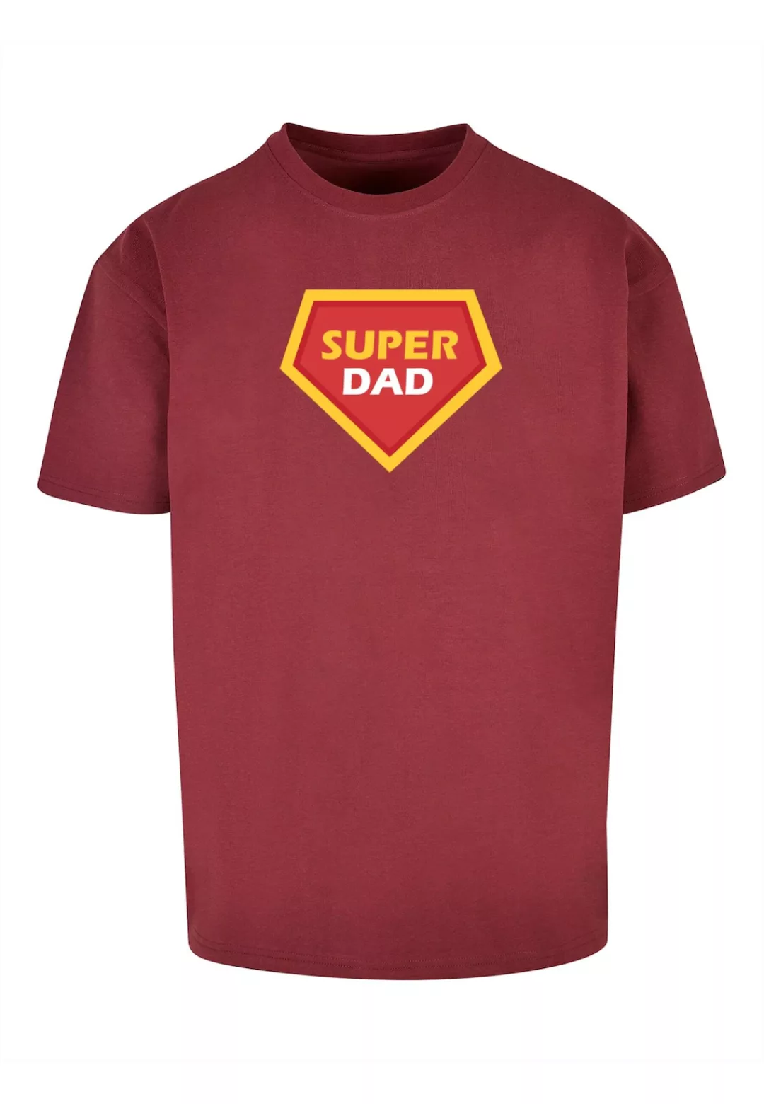 Merchcode T-Shirt "Merchcode Herren Fathers Day - Super dad Heavy Oversize günstig online kaufen