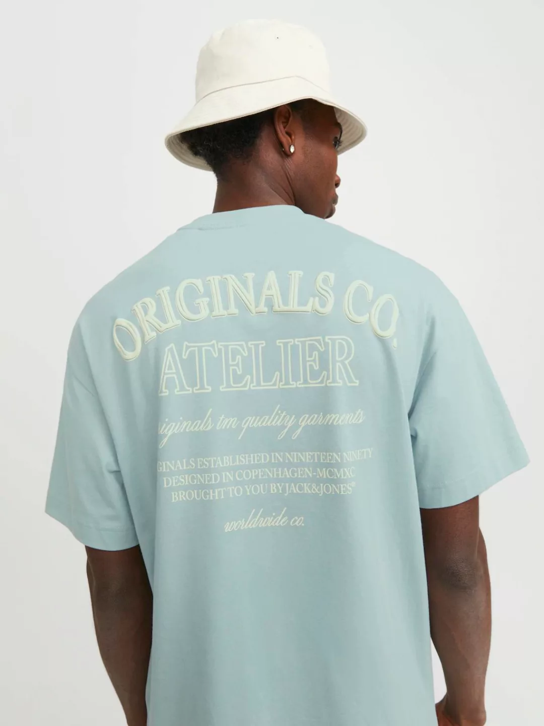Jack & Jones Herren Rundhals T-Shirt JORSANTORINI BACK - Relaxed Fit günstig online kaufen