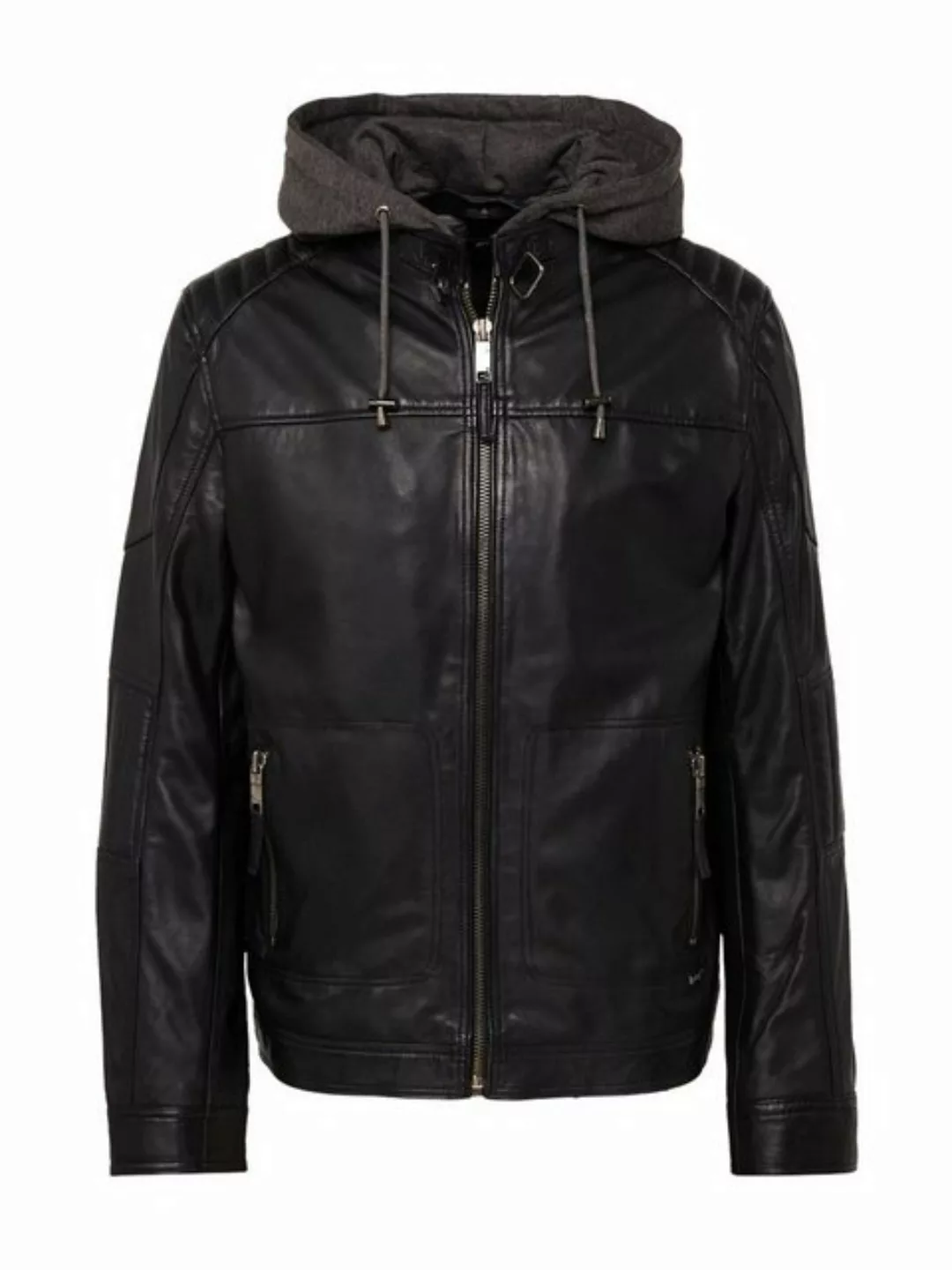 Maze Lederjacke Lederjacke mit abnehmbarer Kapuze günstig online kaufen