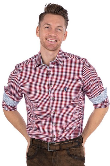 orbis Trachtenhemd Trachtenhemd - THORVALD - rot/weiß kariert günstig online kaufen