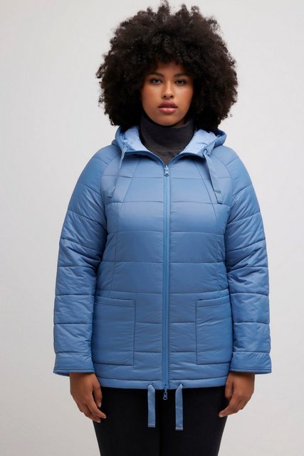 Ulla Popken Steppjacke Wendejacke Schmetterling 2-Wege-Zipper Stehkragen günstig online kaufen