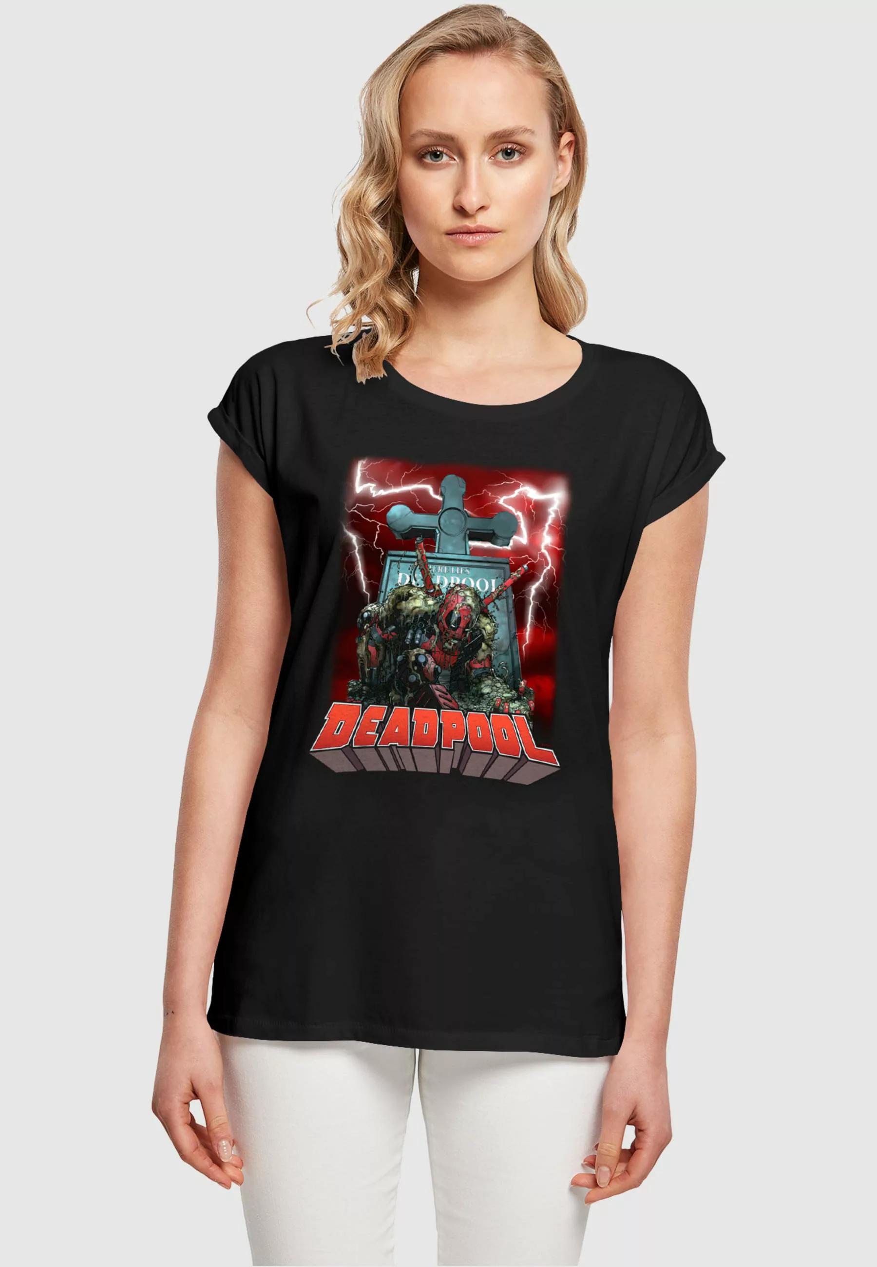 ABSOLUTE CULT T-Shirt "ABSOLUTE CULT Damen Ladies Deadpool - Grave T-Shirt" günstig online kaufen