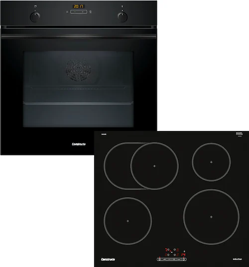 Constructa Backofen-Set Eco-Line »CF4M61063«, mit Teleskopauszug nachrüstba günstig online kaufen