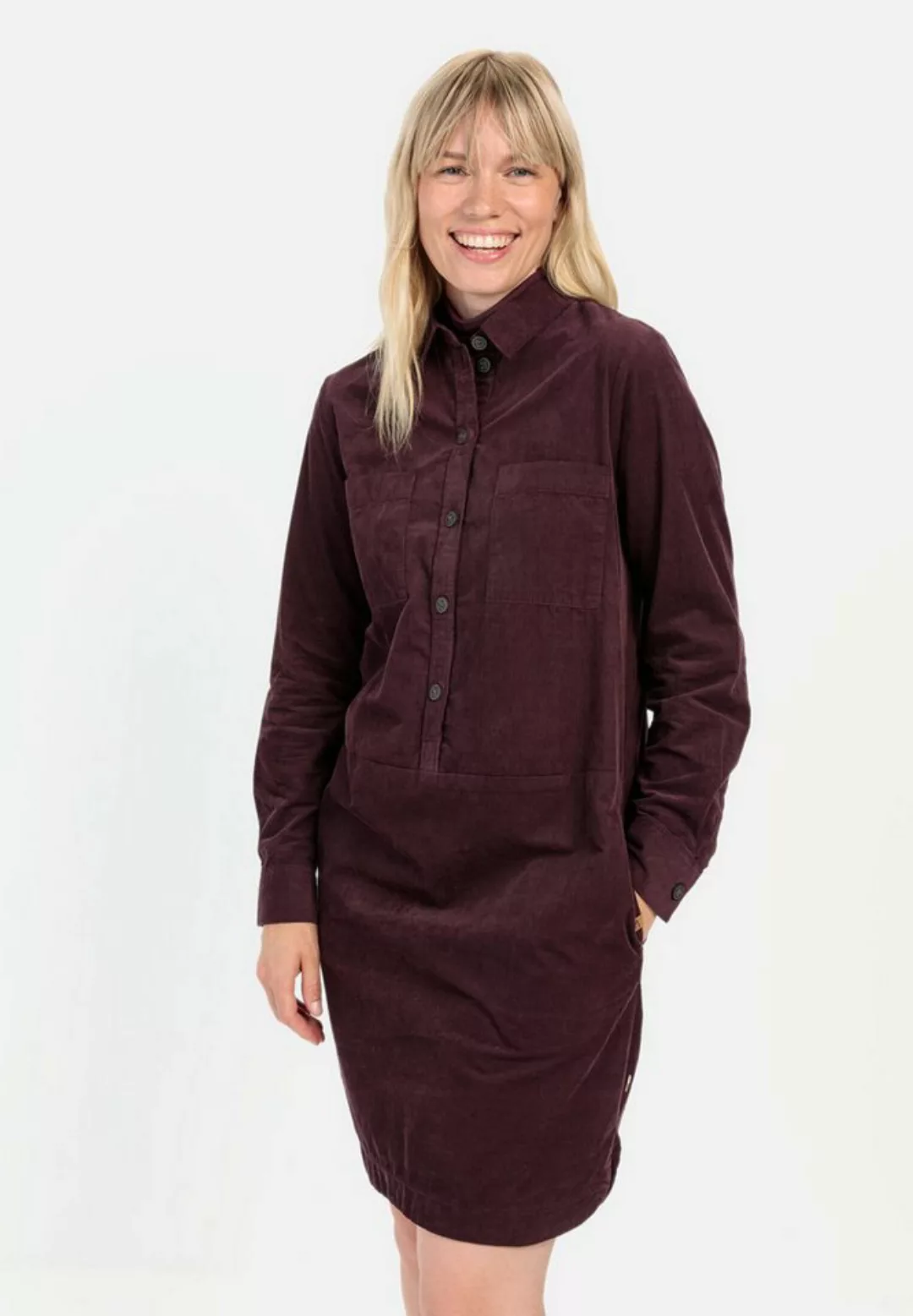 camel active Cordkleid aus reiner Baumwolle Markenlabel günstig online kaufen