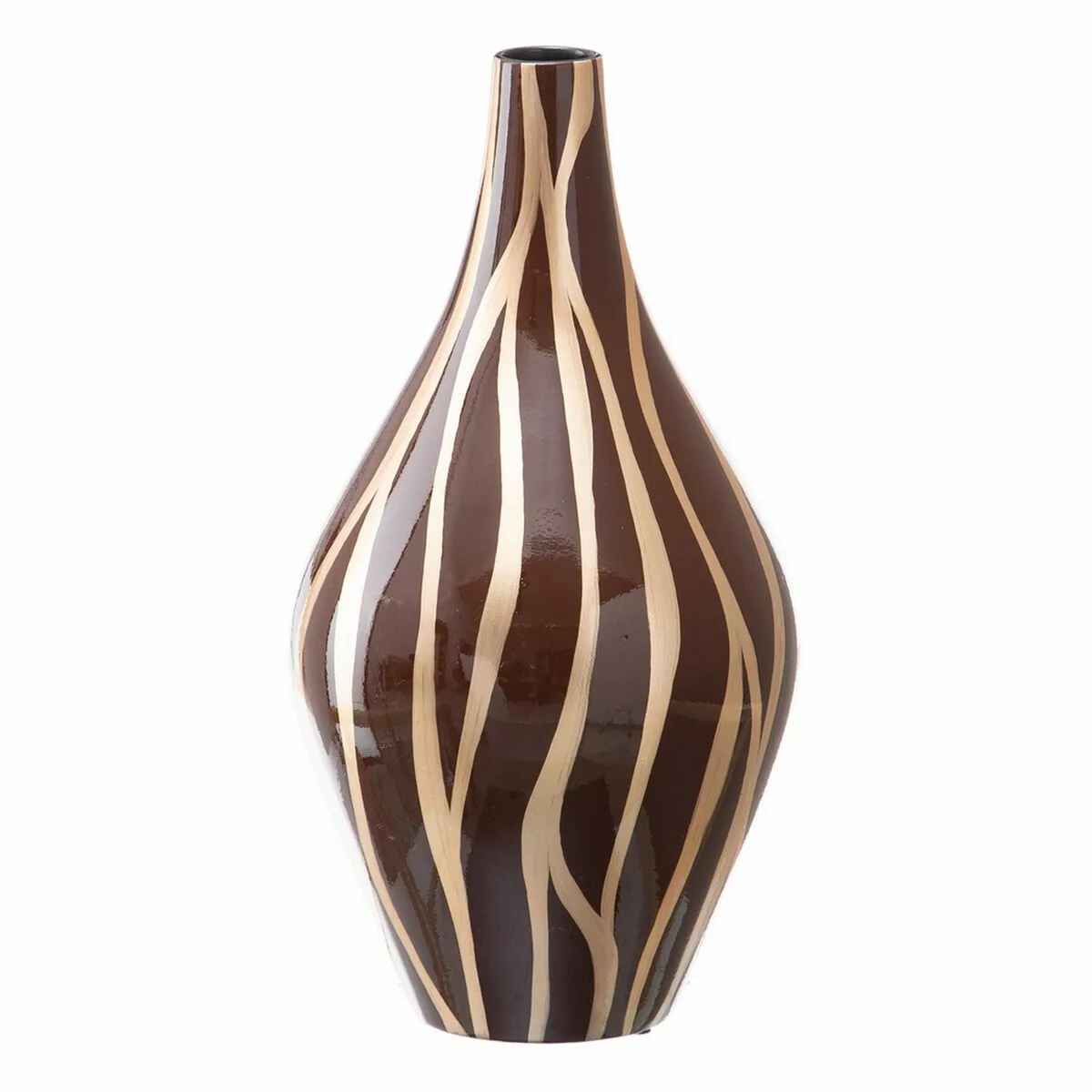 Vase Zebra Aus Keramik Gold Braun 23 X 23 X 43 Cm günstig online kaufen
