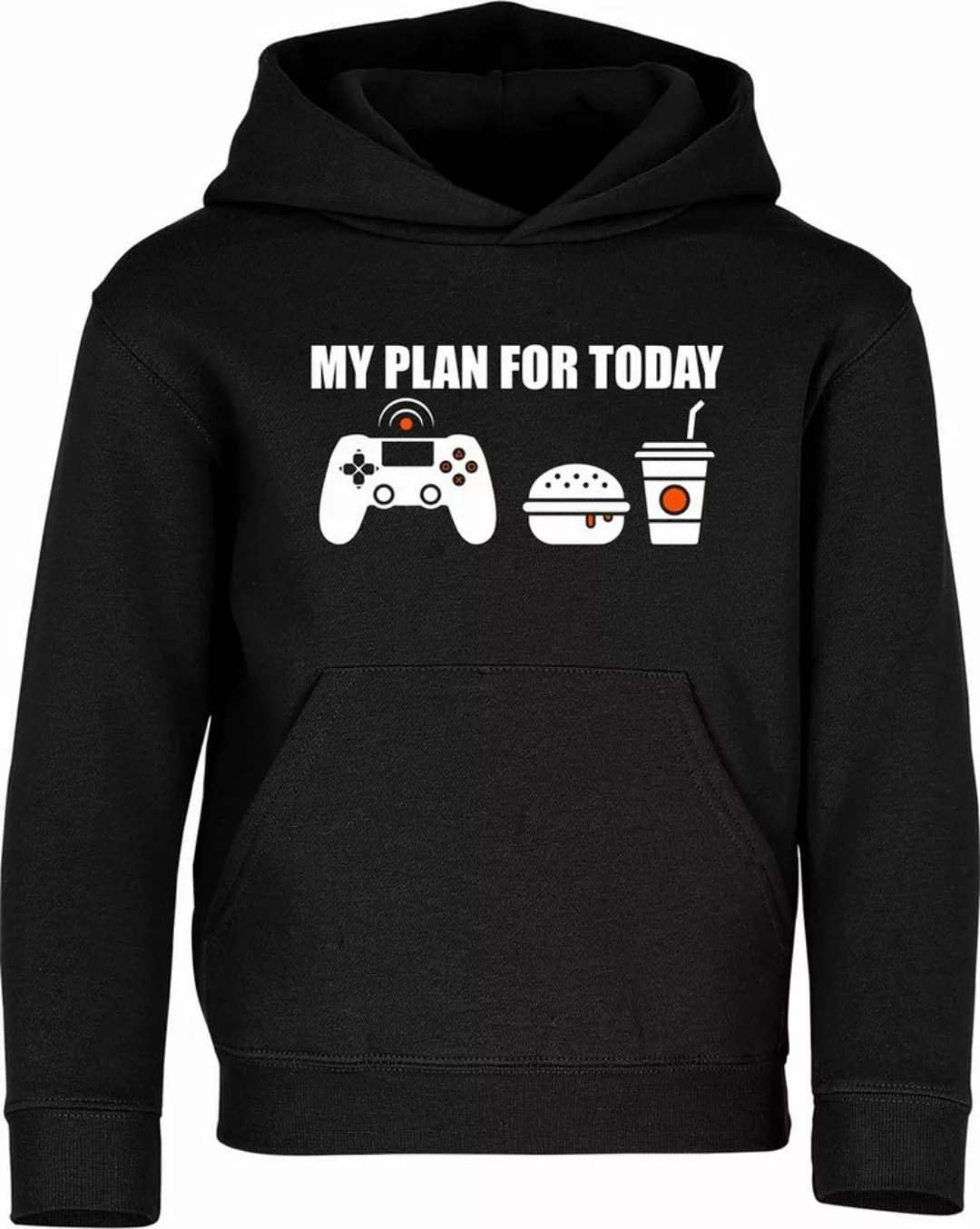 Baddery Kapuzenpullover Gamer Hoodie: "My Plan for Today : Gaming", hochwer günstig online kaufen