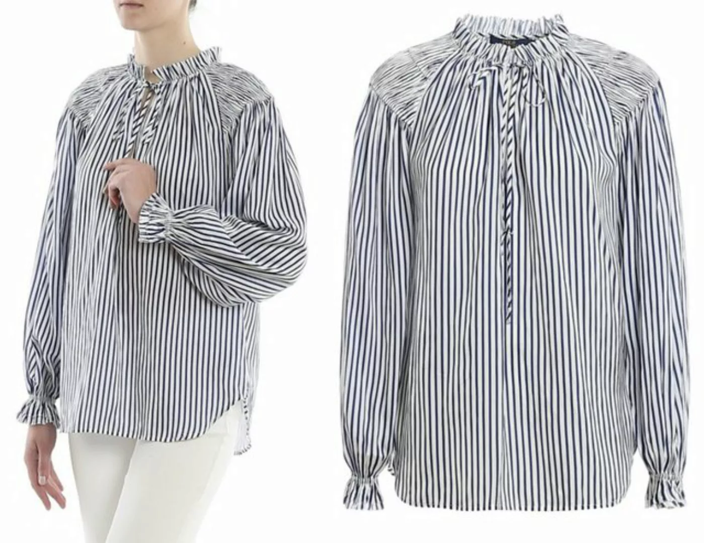 Ralph Lauren T-Shirt POLO RALPH LAUREN CADDY Ruffle Bluse Shirt Frill Hemd günstig online kaufen