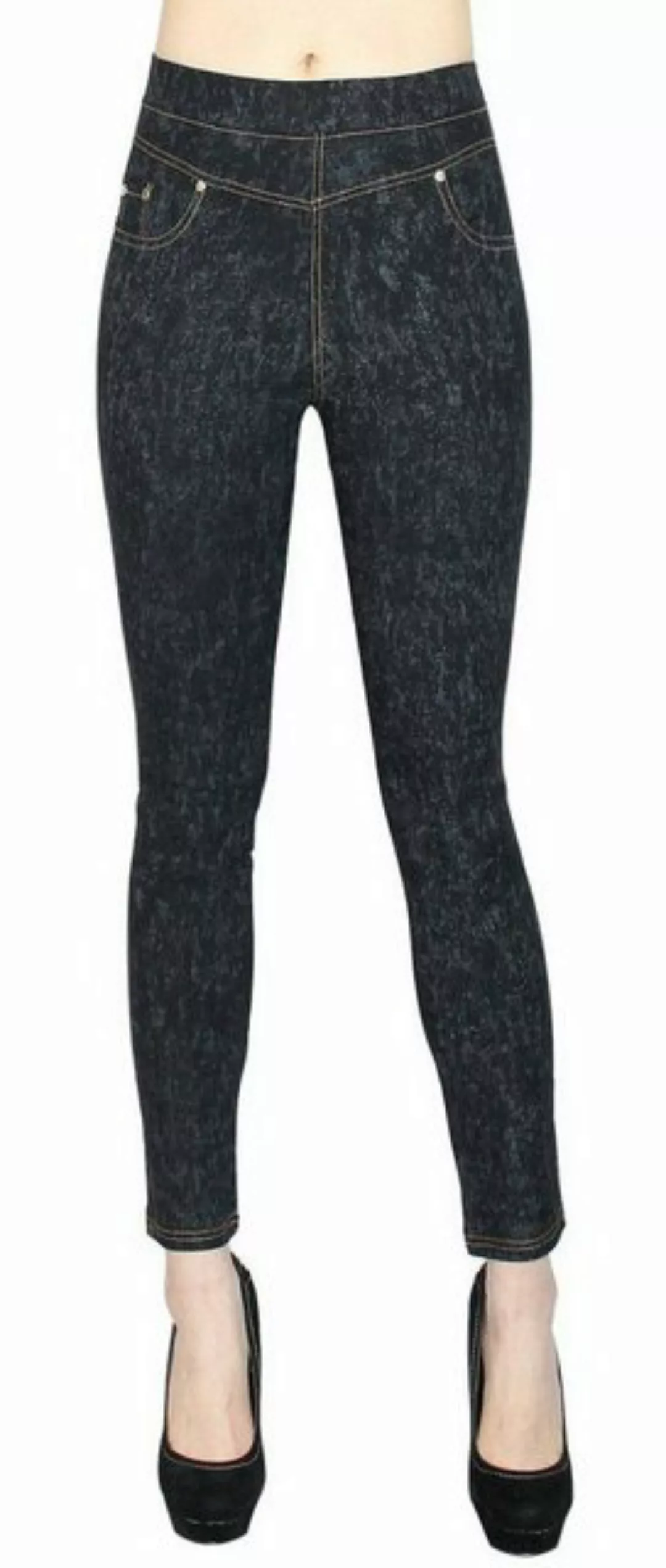 dy_mode Treggings Damen Treggings Jeans Optik Röhren Hose Skinny Pants mit günstig online kaufen