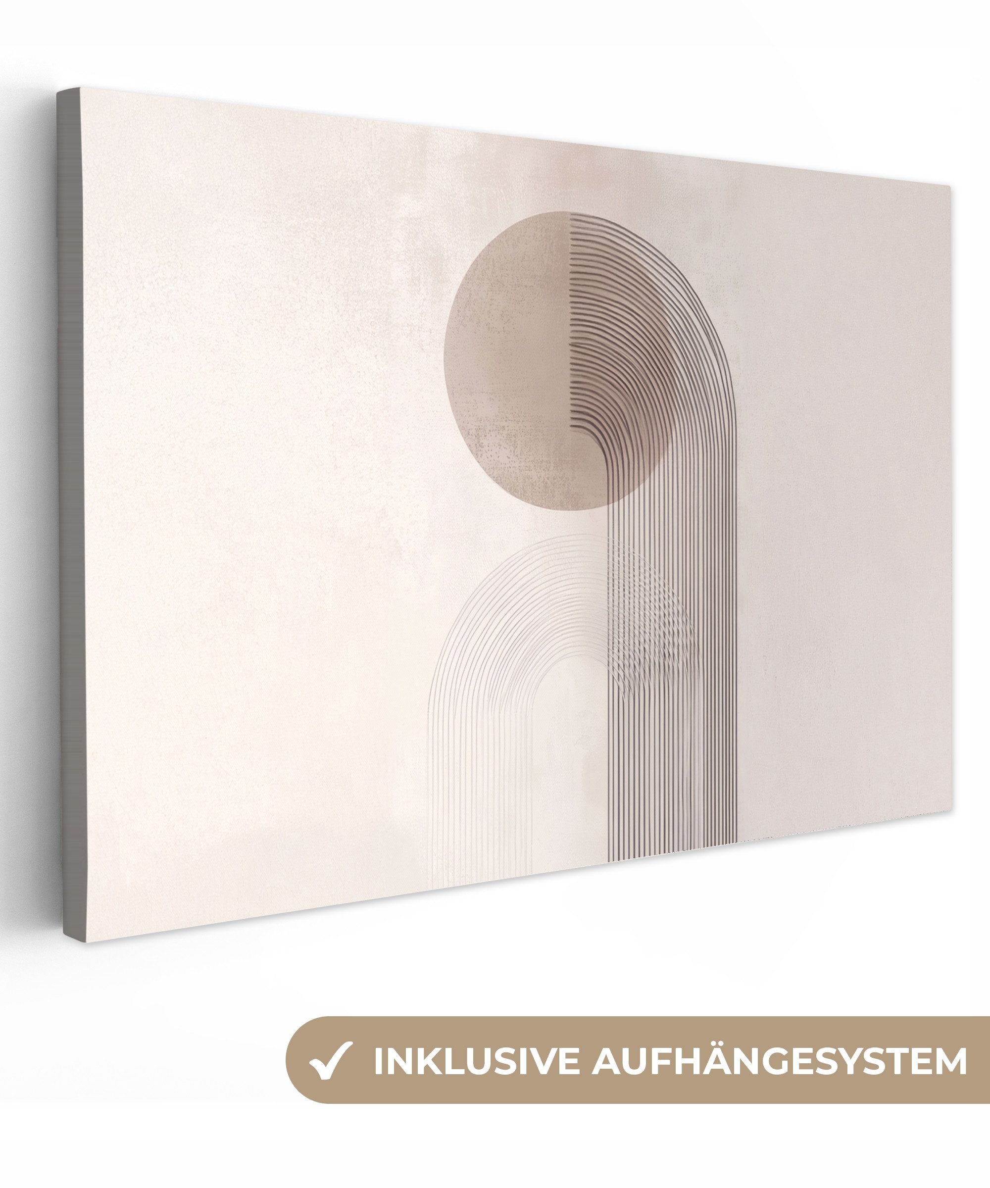 OneMillionCanvasses® Leinwandbild Minimalistisch - Kreis - günstig online kaufen