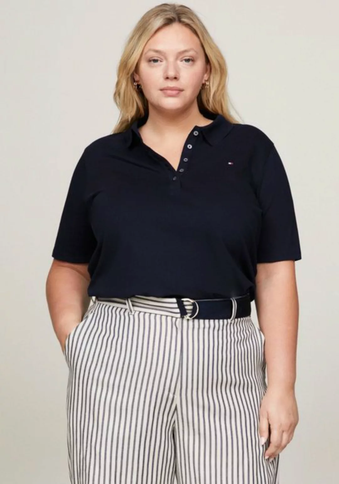 Tommy Hilfiger Curve Poloshirt CRV 1985 REG PIQUE POLO SS PLUS SIZE CURVE,m günstig online kaufen