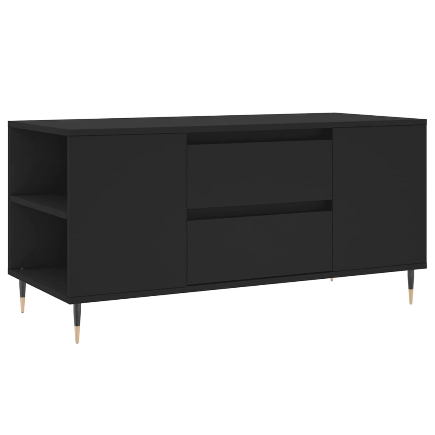 vidaXL Couchtisch Schwarz 102x44,5x50 cm Holzwerkstoff Modell 1 günstig online kaufen