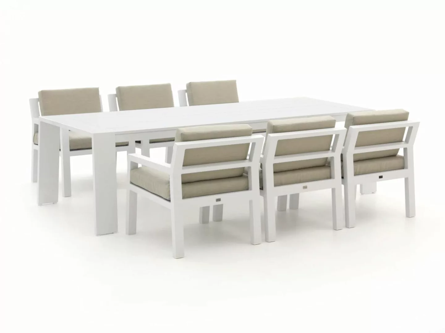 Bellagio Vinadio 255 cm Low Dining Gartenmöbel-Set 7-teilig günstig online kaufen