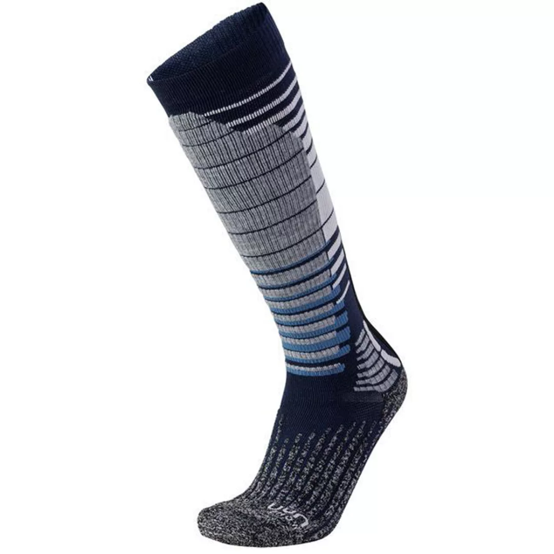 UYN Man Ski Snowboard Socks Dark Blue/Grey Melange günstig online kaufen