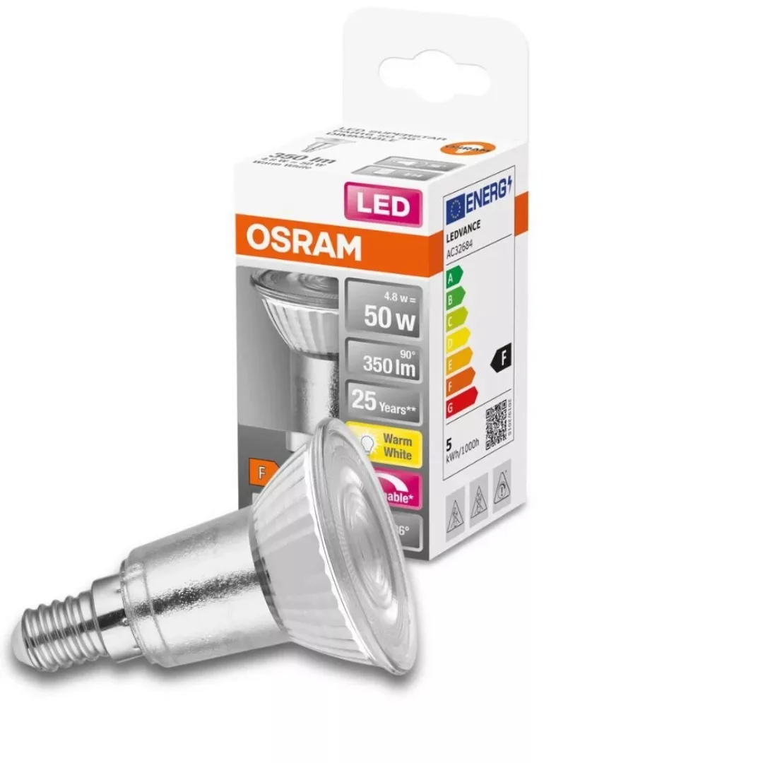 Osram LED-Leuchtmittel E14 4,8 W Warmweiß 350 lm EEK: F 7,3 x 5 cm (H x Ø) günstig online kaufen