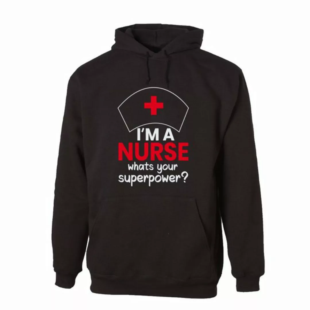 G-graphics Hoodie I´m a Nurse – what´s your superpower? Unisex, mit Frontpr günstig online kaufen