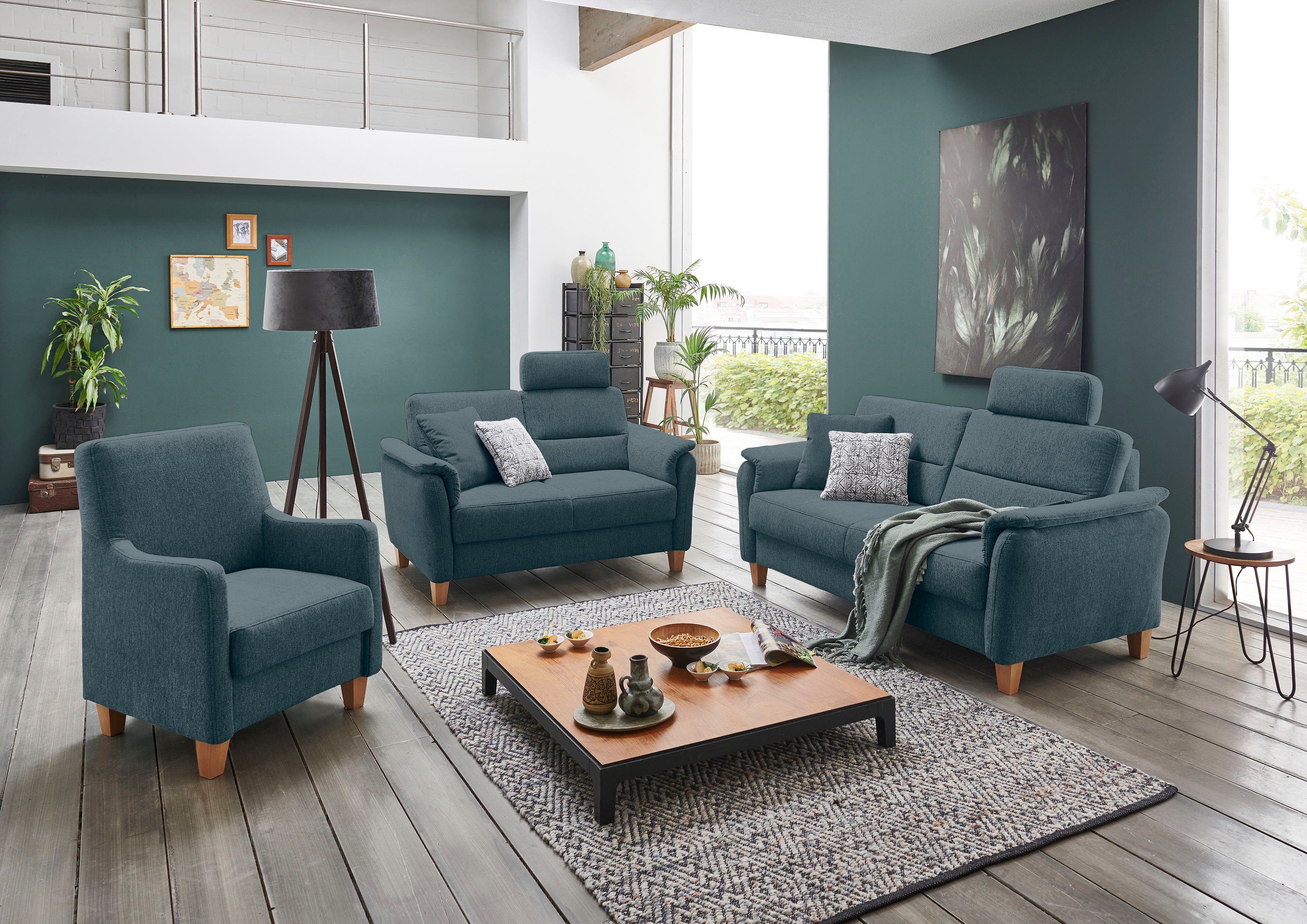 Home affaire Sessel Palmera, Federkern-Polsterung, passend günstig online kaufen